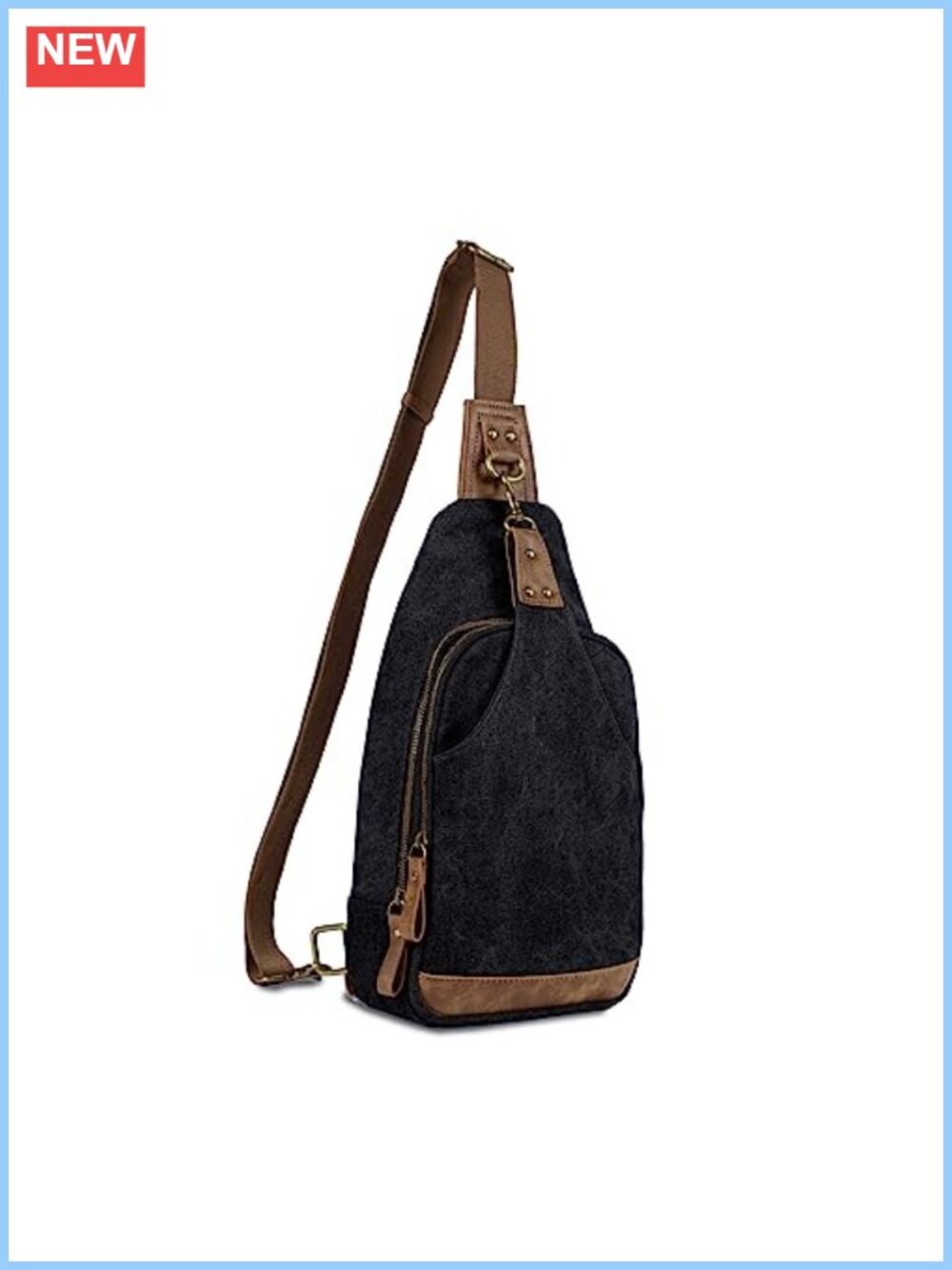Canvas Concealed Carry Sling Bag Crossbody Backpack Purse